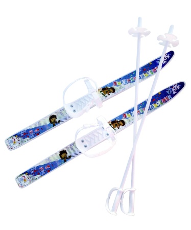 Купить Комплект лыжный детский Лыжики-пыжики с палками в Всеволожске 